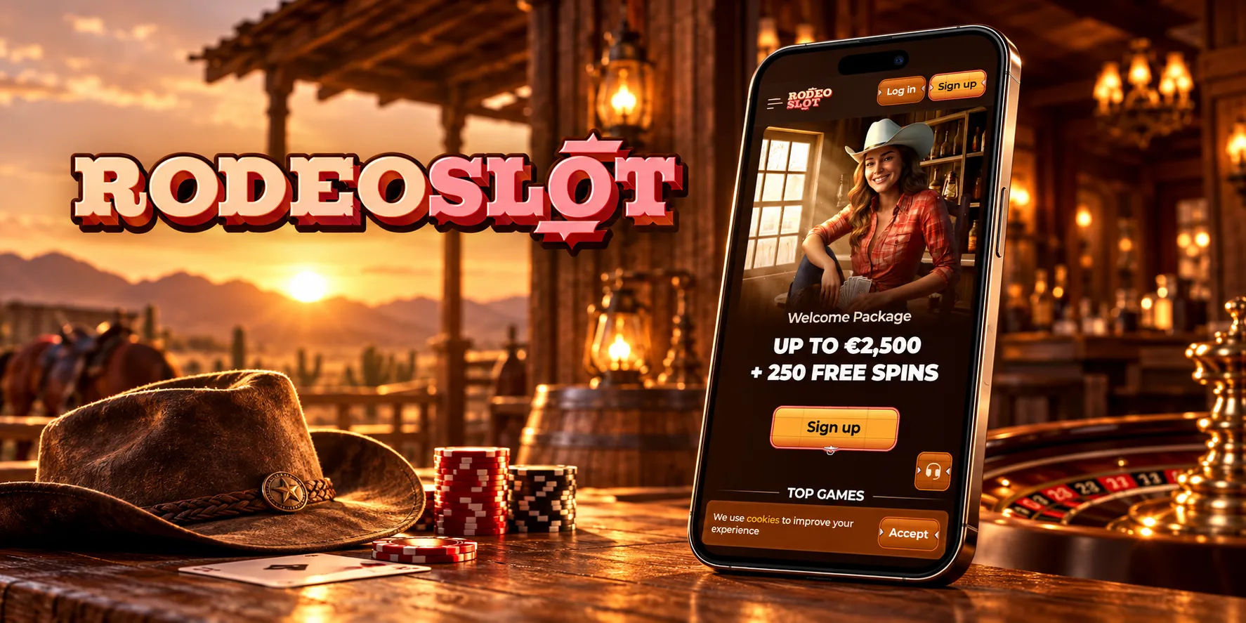 Capture d'écran de l'app RodeoSlot Casino